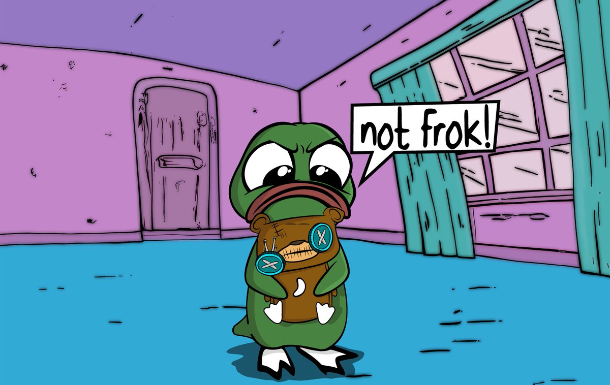 Wastacio in an empty room clutching a battered teddy bear, insisting: not frok!
